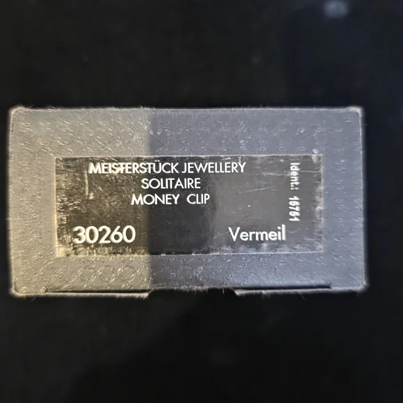 Montblanc Gold Vermeil/ 925 Silver Money Clip. Made In Germany (NWT) - Picture 16 of 17